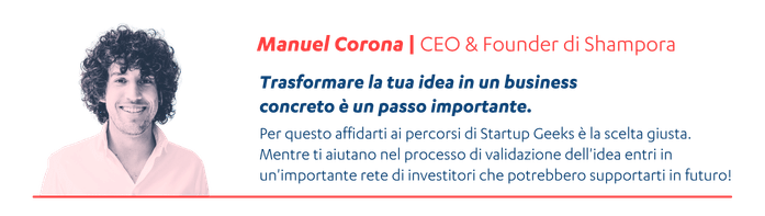 Recensione di Manuel Corona, CEO & Founder di Shampora